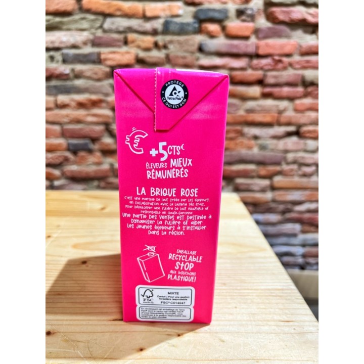 LAIT LA BRIQUE ROSE 1L